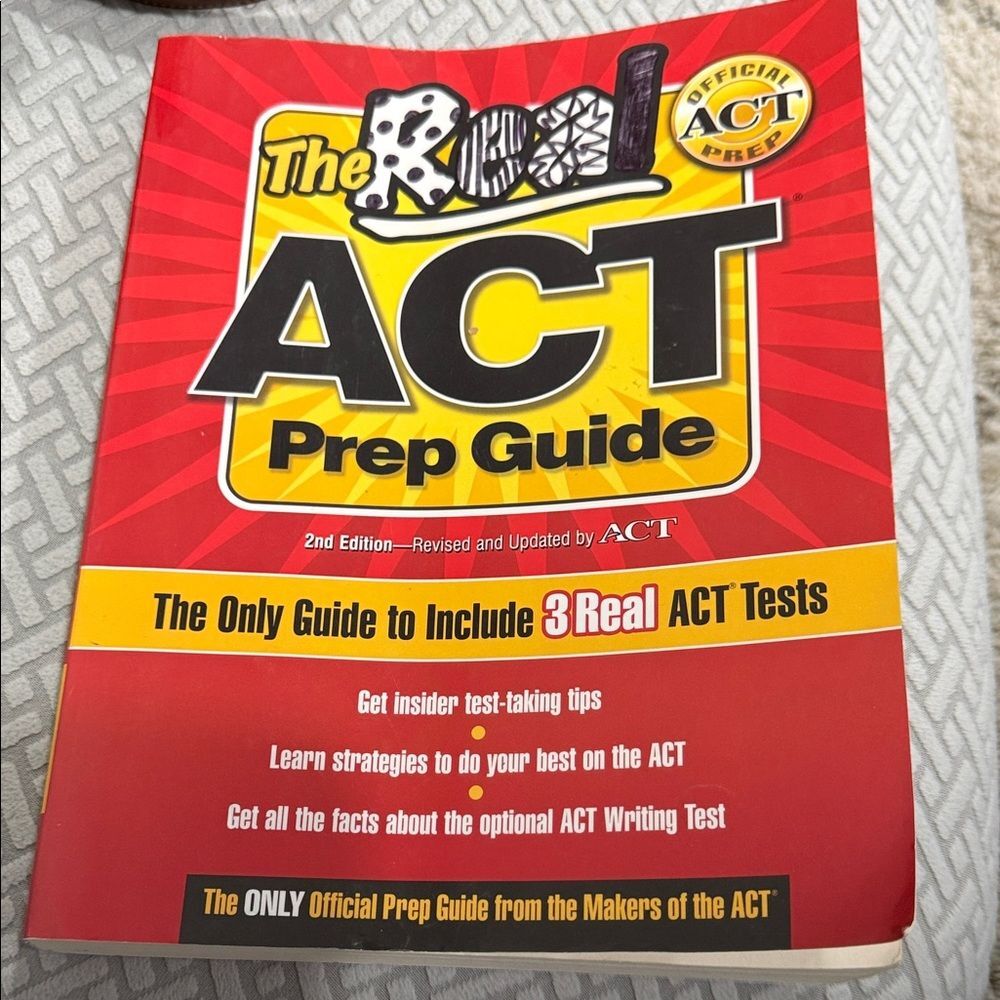 The Real ACT Prep Guide 2nd Edition ACT Exam Study Guide Book Plus Bonus